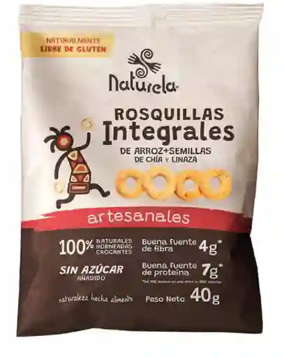 Naturela Rosquita Integrales de Arroz Semillas de Chía y Linaza