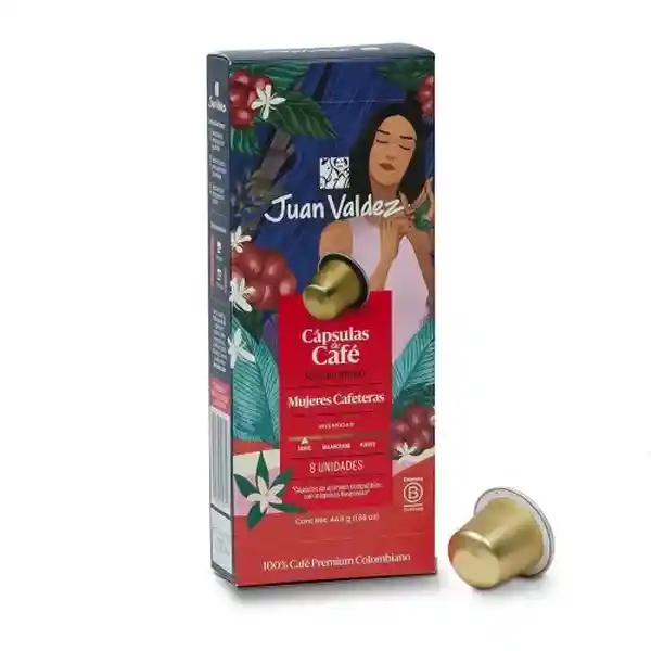 Juan Valdez Cápsula de Café Tostado Molido Mujeres Cafeteras