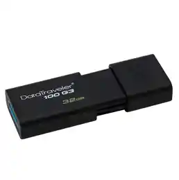 Kingston Memoria Usb 32 Gb 3.0 G3 Retractil Negra Dt100