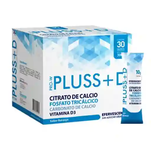 Pluss+d Polvo Efervescente Naranja Sin Azúcar