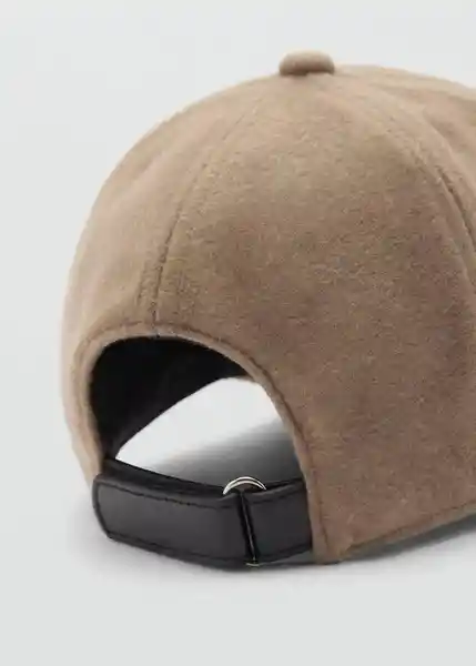 Gorra Lana Camel Talla 99 Hombre Mango