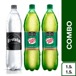 Combo Bretaña Soda Bretana + Canada Dry Gaseosa