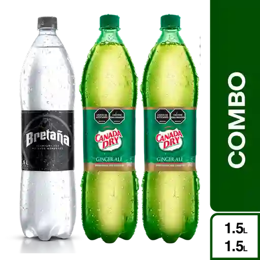 Combo Bretaña Soda Bretana + Canada Dry Gaseosa