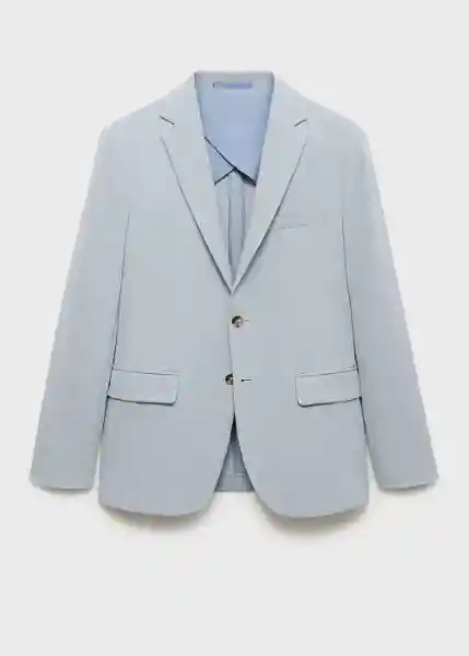 Blazer Americana Verner Celeste Talla 48 Hombre Mango