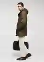 Abrigo Parka Piran Khaki Talla XL Hombre Mango