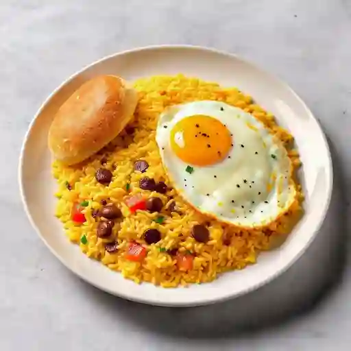 Combo 5 huevos con arroz