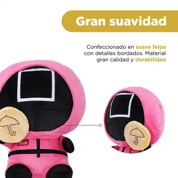 Peluche Guardia Rojo Juego Del Calamar Serie Miniso