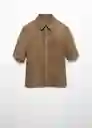 Chaqueta Creta Marrón Talla L Hombre Mango