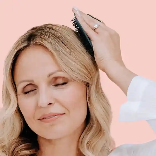 Manta Hair Cepillo Masajeador Para Peinar Azul Oscuro