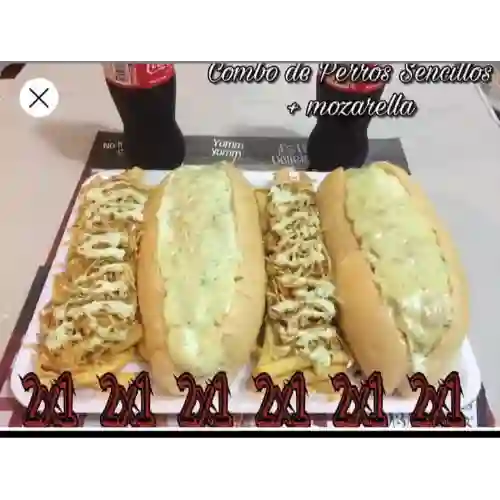 2 Perros + 2 Francesa + 2 Gaseosa