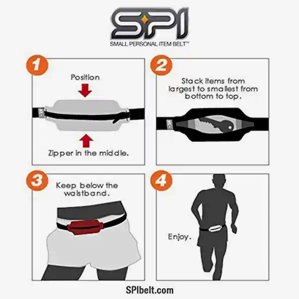 Inkanta Cinturón Fitness Spibelt Perfomance Negro-Rojo