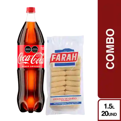Combo Coca-Cola Gaseosa Original + Farah Deditos de Queso