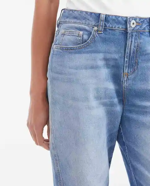 Jean Boyfit Femenino Azul Francés Medio Talla 6 Chevignon
