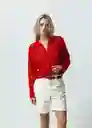 Saco Tejido Mujer Rojo Adrenalina Medio Talla S 482G037 Naf Naf