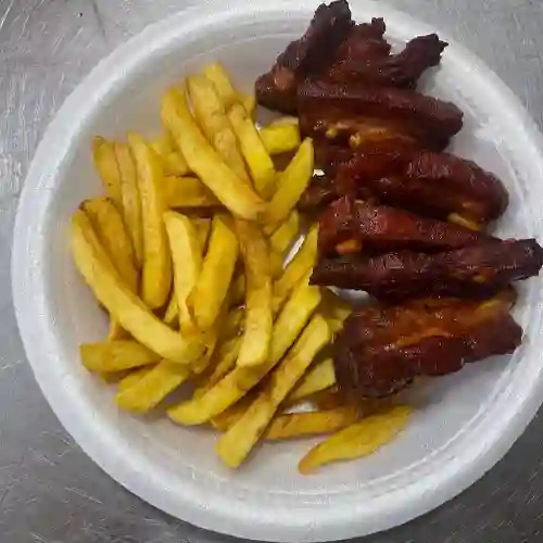 Costilla con Papas