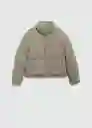 Chamarra Anorak Cropi Musgo Talla 21 Teen Niñas Mango