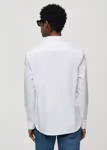 Camisa Arezzo Blanco Talla M Hombre Mango