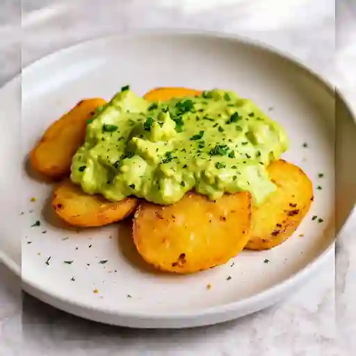 Papitas Criollas Con Guacamole