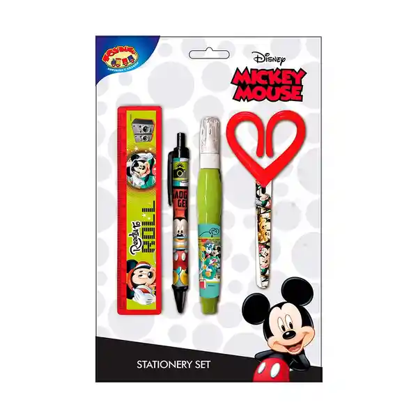 Toyng Set Escolar Mickey Verde