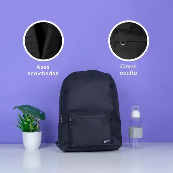 Mochila Básica Negro Miniso