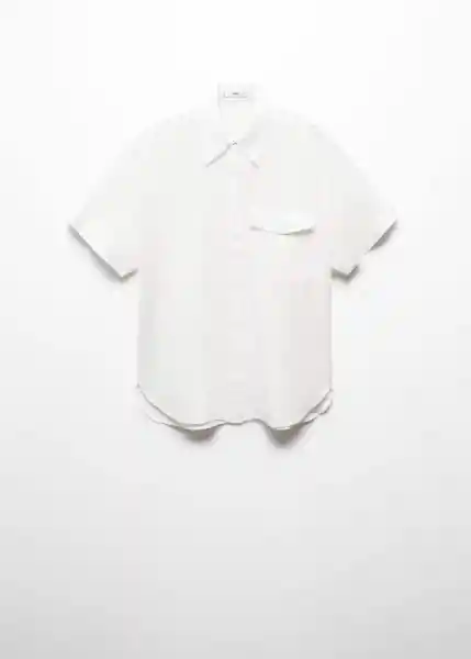 Camisa Pacha Blanco Talla XS  Mujer Mango