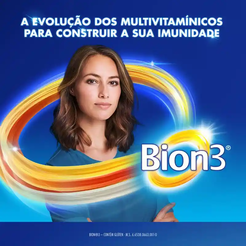 Bion3 Multivitamínico con Probióticos en Tabletas Recubiertas para Adulto