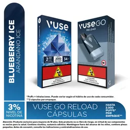 Vuse Go Vapeador Reload Black + Cápsula Blueberry 34 mg