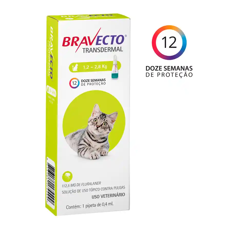 Bravecto Gatos 1,2 - 2,8 Kg