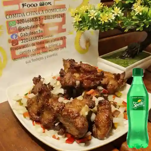 Combo Chuletas Sal y Pimienta + Sprite 400ml