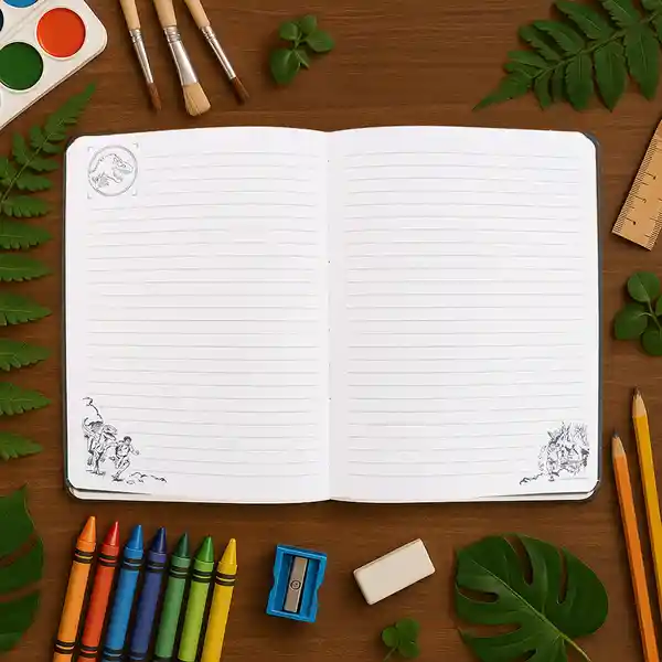 Agenda 3D Tapa Dura Serie Jurassic World Miniso