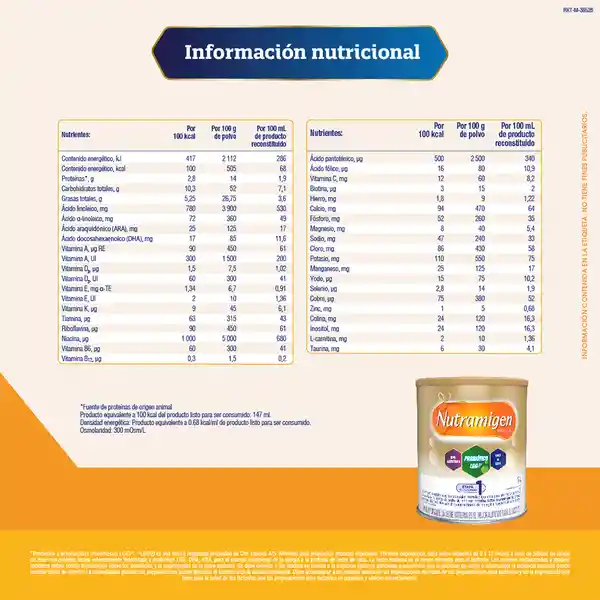 Fórmula Infantil Especializada Nutramigen con LGG 357 g