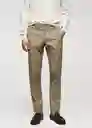 Pantalón Barnal Khaki Talla 46 Hombre Mango