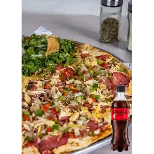 Combo Pizza Mucha Pizza + Coca Cola Sin Azúcar 400 ml
