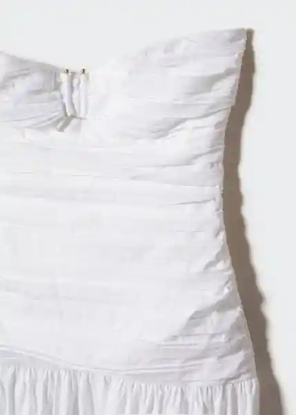 Vestido Saritas Off White Talla S Mujer Mango