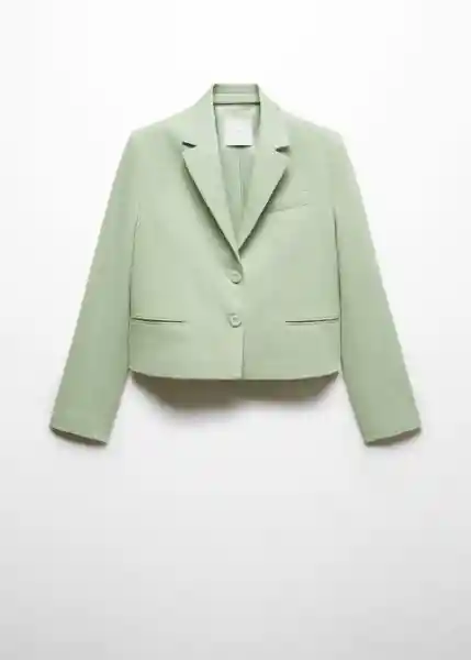 Blazer Americana Sevilla Verde Pastel Talla S Mujer Mango