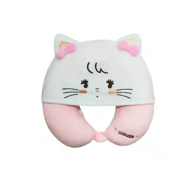 Almohada de Viaje Para el Cuello Con Capucha Mikko Mousse Miniso