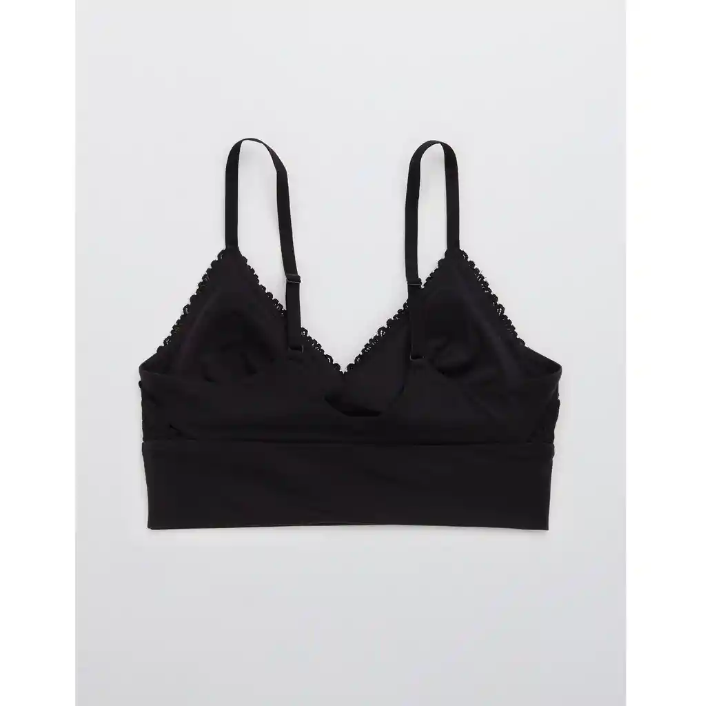 Bralette Negro Talla Large Aerie American Eagle