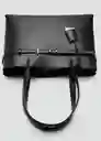 Bolso M Dahlia Negro Talla 99 Mujer Mango