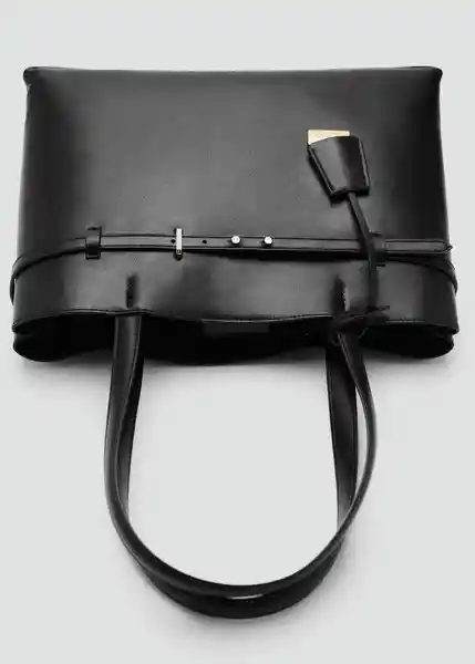 Bolso M Dahlia Negro Talla 99 Mujer Mango