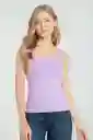 Top Basic Color Lila Talla XL Ragged