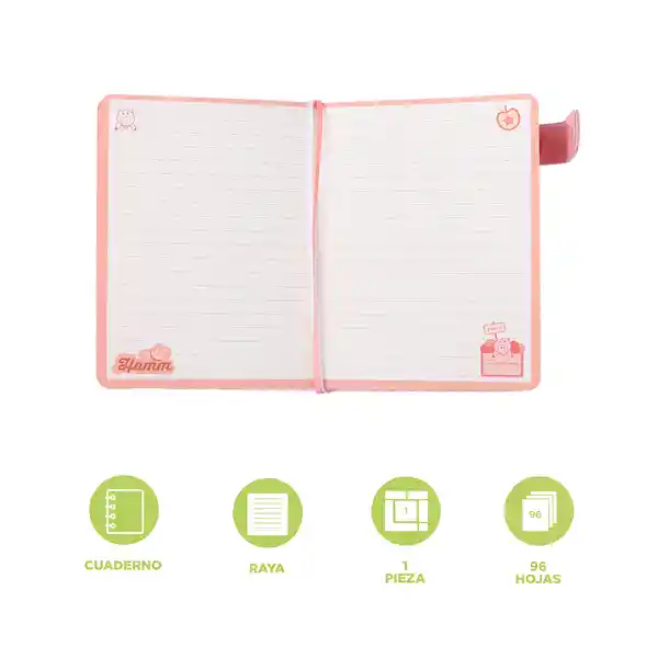 Cuaderno Argollada 60 Hojas Serie Disney Miniso