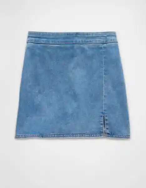 Falda Mujer Azul Talla: 8 4919915 American Eagle
