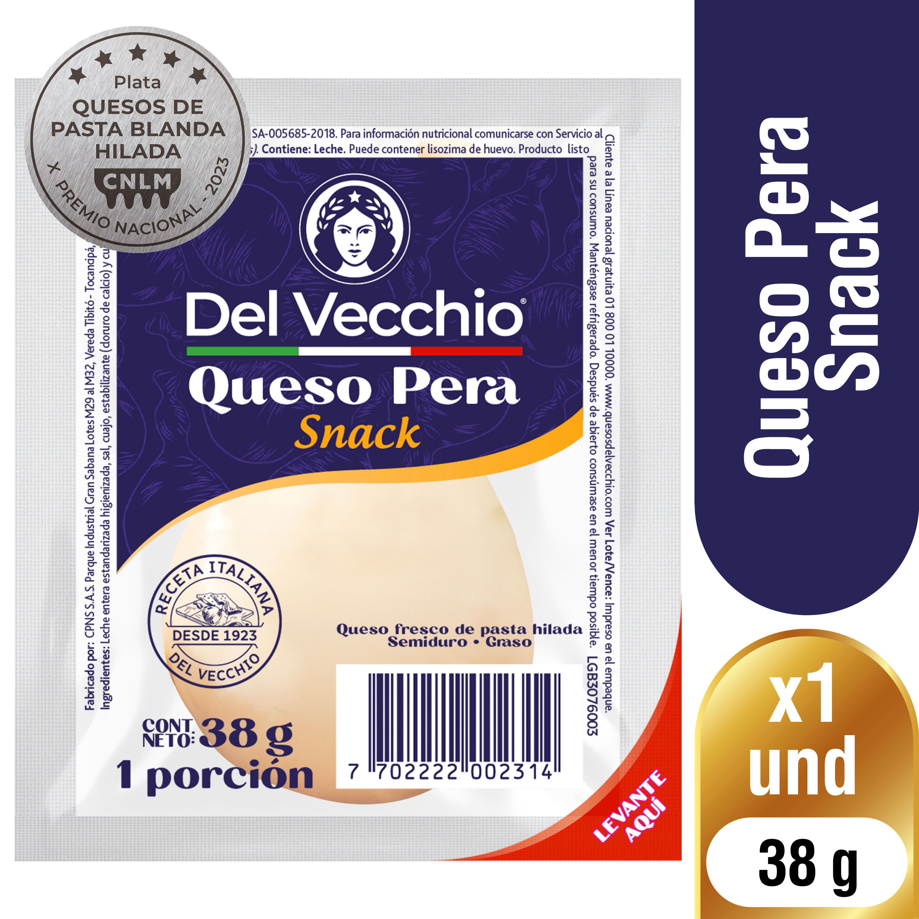 Del Vecchio Queso Pera 38 g