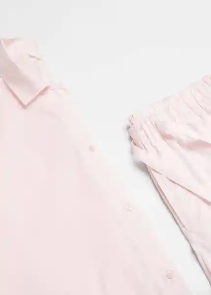 Pijama Fresca Rosa Light Talla XS Mujer Mango