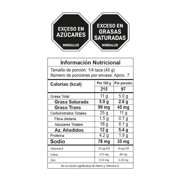 Crem Helado Vaso Medio Litro Vainilla Chips 300 g