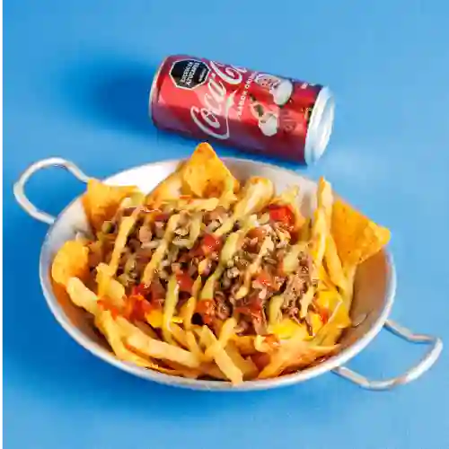 Papas Valentía + Coca Cola
