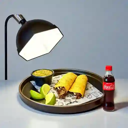 Combo Taco Birria + Coca-Cola Sabor Original 400 ml
