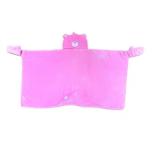 Manta Con Capucha y Guantes Serie Care Bears Rosa Miniso