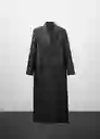 Abrigo Liza Negro Talla M Mujer Mango