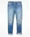 Jean Super Skinny Azul Talla 00 Regular Mujer American Eagle